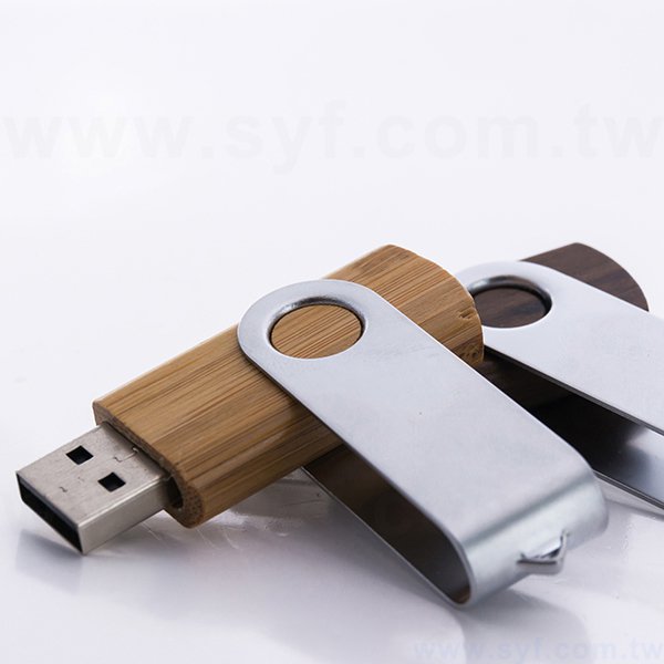 金屬木質隨身碟-原木金屬禮贈品USB-木製金屬旋轉隨身碟-客製隨身碟容量可印製企業logo-採購訂製印刷推薦禮品_9
